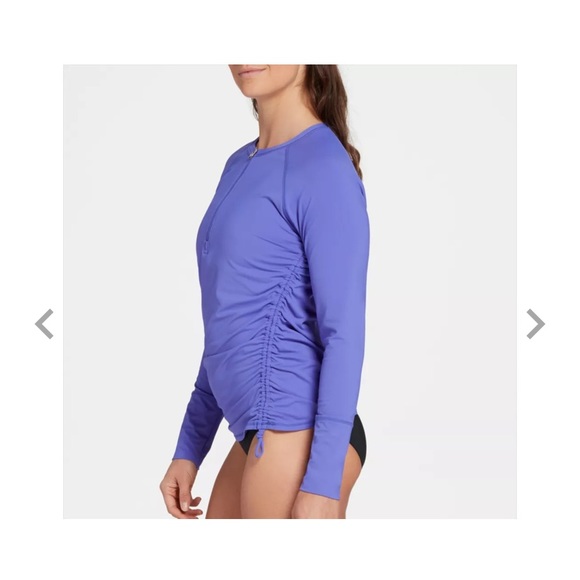 calia by carrie underwood women's plus size long sleeve zip up rash guard